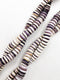 Purple White Conch Shell Graduated Rondelle Beads Size 3x8mm-5x14mm 15.5" Strand