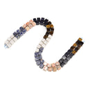 02 Gradient Multi-color Gemstone Smooth Cube Shape Beads Size 8-9mm 15.5" Strand