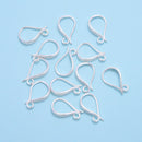 925 Sterling Silver Hook Clasp Size 12x19mm 2 Pcs Per Bag