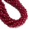 Natural Ruby Faceted Round Beads Size 8mm 15.5'' Strand
