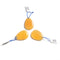 Yellow Orange Calcite Teardrop and Irregular Shape Pendant Size Approx 30x40mm