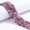 Purple Tourmaline & Lepidolite Faceted Cube Beads Size 4.5-5mm 15.5'' Strand