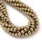 Titanium Hematite Pyrite Tone Smooth Round Beads Size 2mm - 10mm 15.5'' Strand