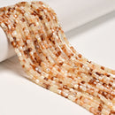 Natural Shell Barrel Drum Shape Beads Size 3.5x3.5mm 15'' Strand