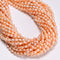 Natural Pink Fresh Water Pearl Baroque Shape Beads Size 4-5x6-7mm 13.5" Strand