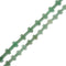 Natural Green Aventurine Cross Beads Size 10x14mm 12x20mm 15.5'' Strand
