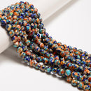 Spiny Oyster Lapis Mohave Copper Turquoise Smooth Round Beads 6mm 8mm 16" Strand