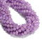 Lavender Color Dyed Jade Faceted Rondelle Beads Size 6x8mm 15.5'' Strand