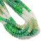 04-Multi-color Dyed Jade Smooth Rondelle Beads Size 5x8mm 15.5'' Strand