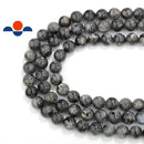 2.0mm Hole Larvikite Labradorite Smooth Round Beads 6mm 8mm 10mm 15.5" Strand