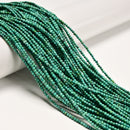 Natural Green Turquoise Smooth Round Beads Size 2.5-3mm 16" Strand