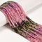 Natural Gradient Multi Color Tourmaline Faceted Round Beads 3mm 15.5'' Strand