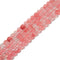 Cherry Quartz Heart Shape Beads Size 6mm 15.5'' Strand