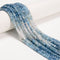 Natural Gradient Aquamarine Faceted Cube Beads Size 4mm 15.5'' Strand