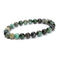 Natural Emerald Smooth Round Beaded Bracelet Size 8mm 7.5'' Length 3 PCS/Set