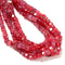 Red Crackle Agate Smooth Cube Beads Size 7-8mm 15.5'' Strand