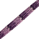 Natural Gradient Lepidolite Faceted Rondelle Beads Size 3x4mm 15.5" Strand