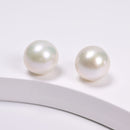 Fresh Water Edison Pearl Undrilled Round Beads Size 10-11mm Sold Per Pair