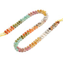 06 Multi-color Gemstone Smooth Cube Shape Beads Size 4mm 15" Strand