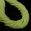 Natural Peridot Faceted Rondelle Beads Size 1.5x2mm 15.5'' Strand