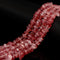 Natural Strawberry Quartz Irregular Pebble Nugget Beads Size 8-10mm 15.5''Strand