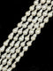 High Grade White Fresh Water Pearl Baroque Shape Beads Size 8x10mm 15'' Strand