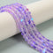 Purple Mystic Mermaid Glass Matte Rondelle Beads Size 4x6mm 5x8mm 15.5'' Strand