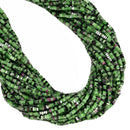 Natural Ruby Zoisite Square Heishi Disc Beads Size 1.5x2.5mm 15.5'' Strand