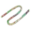 15 Multi-color Gemstone Smooth Cube Shape Beads Size 4mm 15" Strand