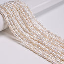 White Fresh Water Pearl Irregular Nugget Chunk Beads Size 6-8x9-12mm 15.5'' Strd