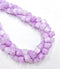 Lepidolite Color Dyed Jade Faceted Cube Beads Size 7mm 15.5'' Strand