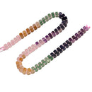 10 Multi-color Gemstone Smooth Cube Shape Beads Size 4mm 15" Strand