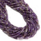 Natural Teeth Chevron Amethyst Cylinder Tube Beads Size 4x4mm 15.5" Strand