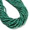 Blue Green Turquoise Smooth Rondelle Beads Size 2.5x4mm 15'' Strand