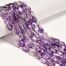 Grade AA Natural Amethyst Irregular Rectangle Cube Beads 7-8x10-13mm 15.5" Strd