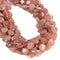 Natural Strawberry Quartz Faceted Hexagon Shape Beads Size 12mm 15.5'' Strand