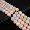 2.0mm Large Hole Natural Morganite Smooth Round Beads Size 8mm 10mm 15.5" Strand