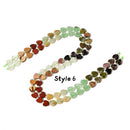 Mixed Styles Gradient Multi color Gemstone Flat Heart Shape Beads 8mm 15" Strand