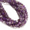 Natural Amethyst Smooth Round Beads Size 6mm 7mm 8mm 15.5'' Strand