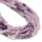 Natural Gradient Lepidolite Faceted Cube Beads Size 4mm 15.5'' Strand