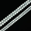 Natural Light Blue Moonstone Smooth Round Beads Size 6mm 8mm 10mm 15.5" Strand