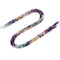 Natural Gradient Rainbow Fluorite Faceted Cube Beads Size 4-5mm 15.5'' Strand