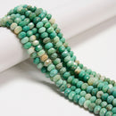 Natural Chrysoprase Faceted Rondelle Beads Size 5x8mm 15.5'' Strand