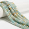 Natural Multi-color Amazonite Faceted Rondelle Beads Size 5x8mm 15.5'' Strand