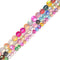 Multi-color Mystic Mermaid Glass Matte Round Beads Size 6mm 8mm 10mm 15.5" Strd
