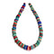Multi Color Magnesite Turquoise Graduated Slice Discs Beads 10-17mm 15.5" Strand