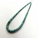 Natural Blue Turquoise Graduated Heishi Disc Beads Size 2x3mm-3x9mm 16" Strand