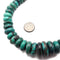 Genuine Turquoise Graduated Smooth Irregular Rondelle Beads 8-14mm 15.5" Strand