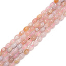 Natural Cherry Flower Sakura Agate Rice Shape Beads Size 8x12mm 15.5'' Strand