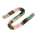 08 Gradient Multi-color Gemstone Smooth Cube Shape Beads Size 8-9mm 15.5" Strand